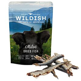 Wildish Dog Milos Dried Fish Snack pour chiens séché 60g