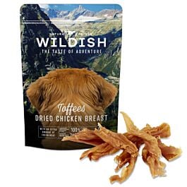 Wildish Dog Toffees Dried Chicken Breast Snack pour chiens 50g