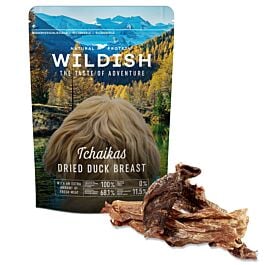 Wildish Dog Tchaikas Dried Duck Breast Snack pour chiens 50g