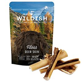 Wildish Dog Filous Deer Skin Snack pour chiens 70g