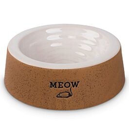 Freezack Napf für Hunde & Katzen MeowMouse braun/weiss 180ml