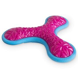 Freezack Wasserspielzeug Hund Foam Tri-Flyer pink/blau 21cm