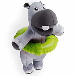 All for Paws AFP jouet aquatique Chill Out hippopotame avec bouée de sauvetage