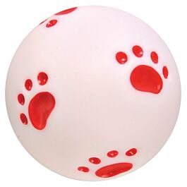 Trixie Ball mit Pfotenmotiv D=10cm