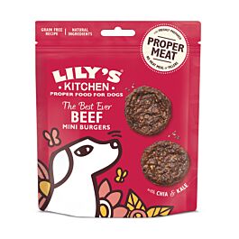 Lily's Kitchen Friandises pour chien The Best Ever Mini Burgers Boeuf 70g