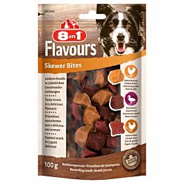 8in1 Hundesnacks Flavours Skewer Bites 100g