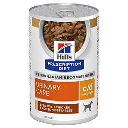 Hill's Vet Nourriture pour chiens Prescription Diet c/d Multicare avec Poulet & Légumes 12x354g