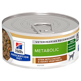 Hill's VET Nourriture pour chiens Prescription Diet Metabolic Poulet & Légumes 24x156g