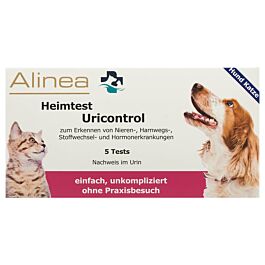Alinea Test à domicile Urincontrol chien/chat 5 tests
