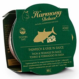 Harmony Cat Deluxe Cup Adult Thunfisch & Käse in Sauce 80g