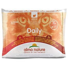 Almo Nature Nourriture pour chats Daily Mutlipack Poulet 10x6x70g
