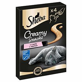 Sheba Creamy Snacks au saumon 4x12g