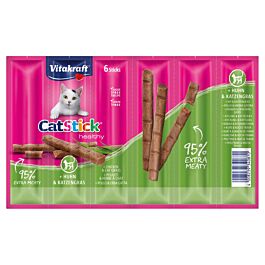 Vitakraft Vita Cat Stick mini Poulet & Herbe à chat 6pcs. 