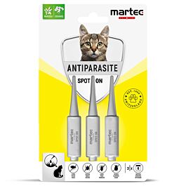 Martec Anti-Parasiten Spot On für Katzen 3x1ml