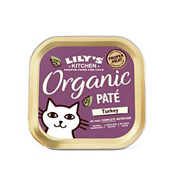 Lily's Kitchen Nourriture humide pour chats Organic Dinde 19x85g