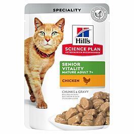 Hill's Chat Science Plan Senior 7+ Nourriture humide Poulet 12x85g 