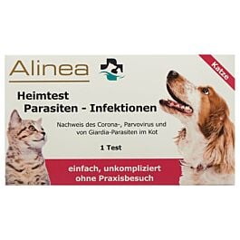 Alinea Heimtest Parasiten/Infektionen bei Katzen 1Test