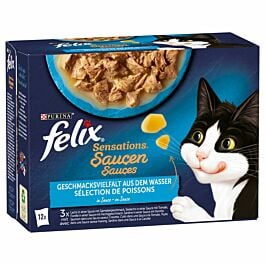 Felix Nourriture pour chat Sensations en sauce Sélection de Poissons