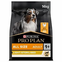 Pro Plan Dog Adult Light/Sterilised OPTI WEIGHT Huhn