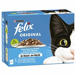 Felix Nourriture pour chat Original Sélection de Poissons en gelée