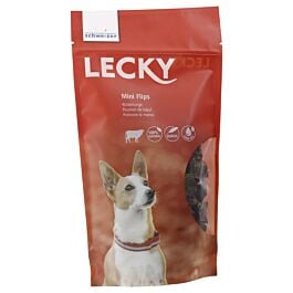 Lecky Snack pour chiens Mini Flips Poumon de boeuf