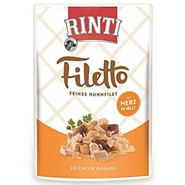 Rinti Filetto Nourriture humide pour chiens diverses variétés avec poulet