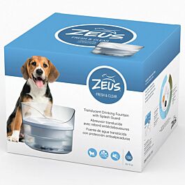 Zeus Fontaine à eau Fresh & Clean avec protection anti-éclaboussures 1.5l & accessoires