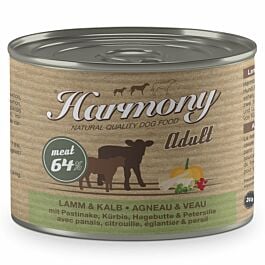 Harmony Dog Agneau & Veau avec panais, citrouille, cynorrhodon & persil