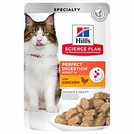 Hill's Nourriture humide pour chats Science Plan Perfect Digestion Adult Poulet