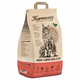Harmony Cat Natural Litière pour chats Original Clumping Wood Litter