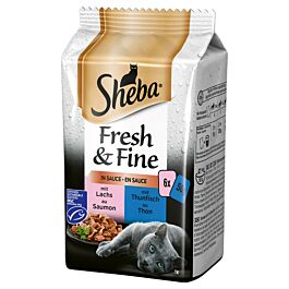 Sheba Fresh & Fine aux poissons 6x50g