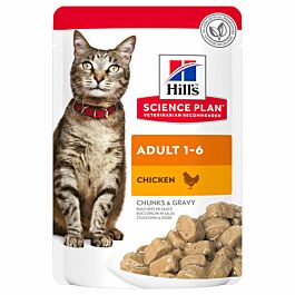 Hill's Chat Science Plan Adult Aliment humide poulet