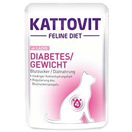 Kattovit Diät Katzenfutter Diabetes/Gewicht Lachs
