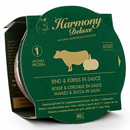 Harmony Cat Deluxe Cup Adult Rind & Kürbis in Sauce Katzenfutter