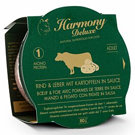 Harmony Cat Deluxe Cup Adult Rind & Leber mit Kartoffeln in Sauce