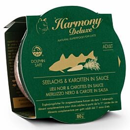 Harmony Cat Deluxe Cup Adult Seelachs & Karotten in Sauce 