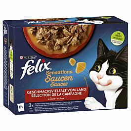 Felix Nourriture pour chat Sensations en sauce Sélection de la Campagne 